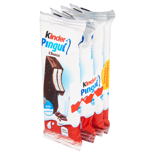 Kinder Pingui Cacao tejes és kakaós krémmel töltött sütemény étcsokoládé bevonattal 4 x 30 g (120 g