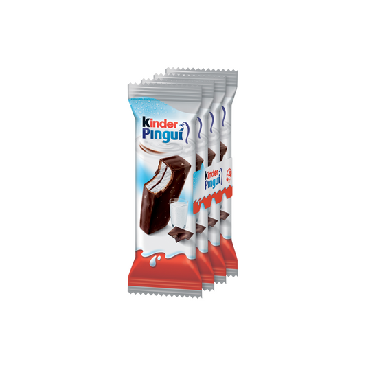 Kinder Pingui Cacao tejes és kakaós krémmel töltött sütemény étcsokoládé bevonattal 4 x 30 g (120 g