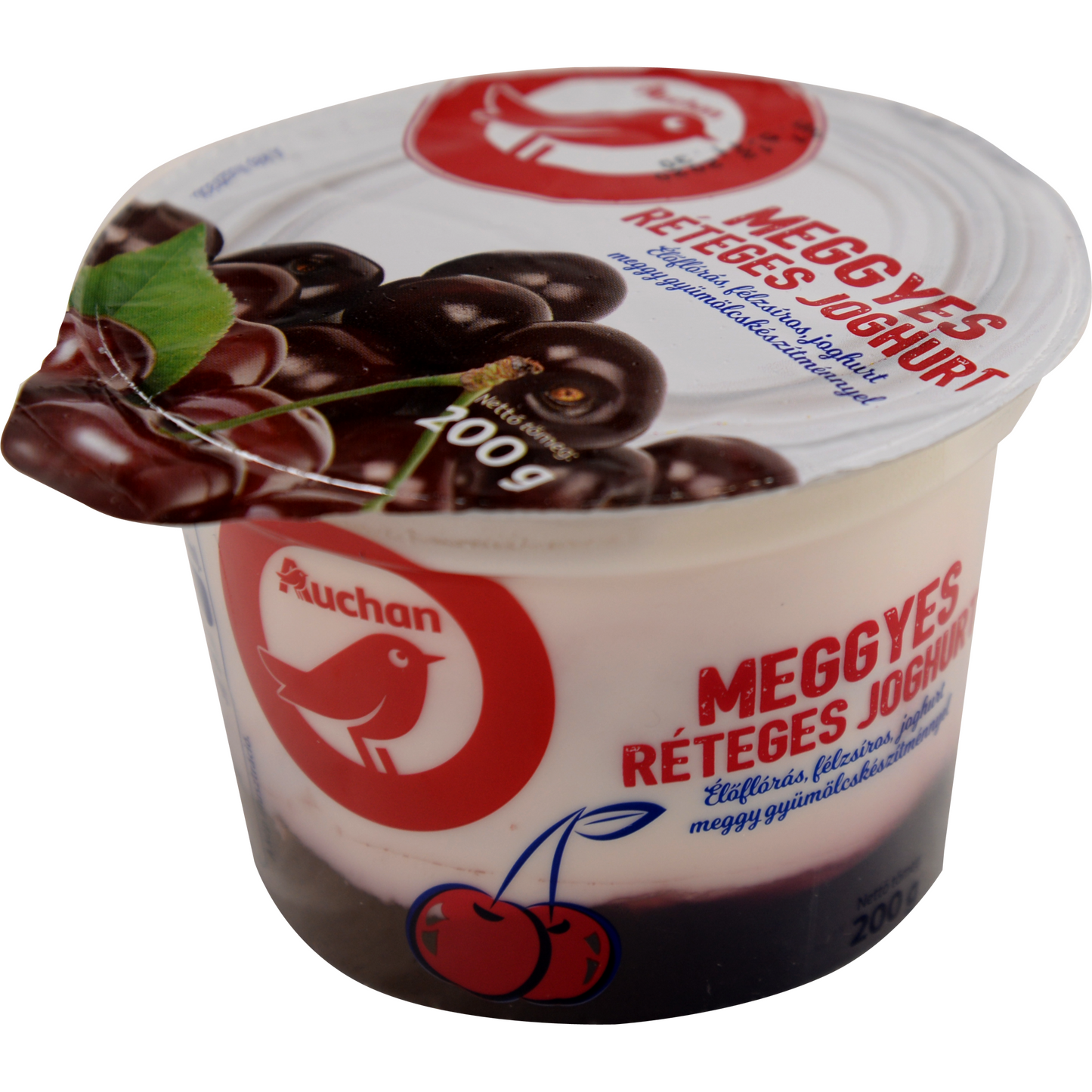 Auchan Kedvenc Meggyes réteges joghurt 200 g