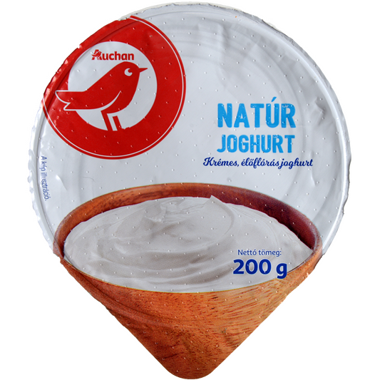 Auchan Kedvenc Natúr habart joghurt 200 g