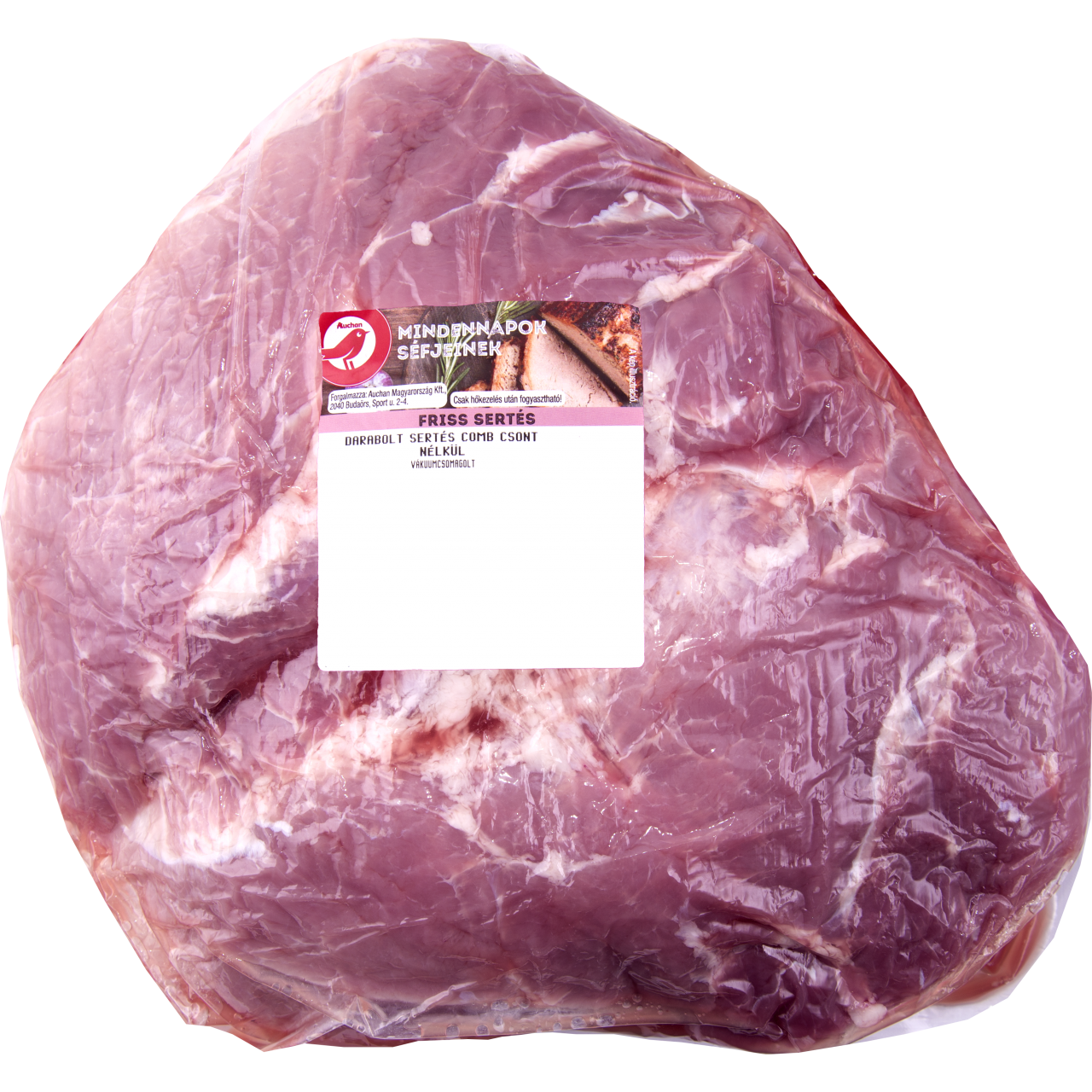 Sertés comb, csont nélkül, vákuumcsomagolásban