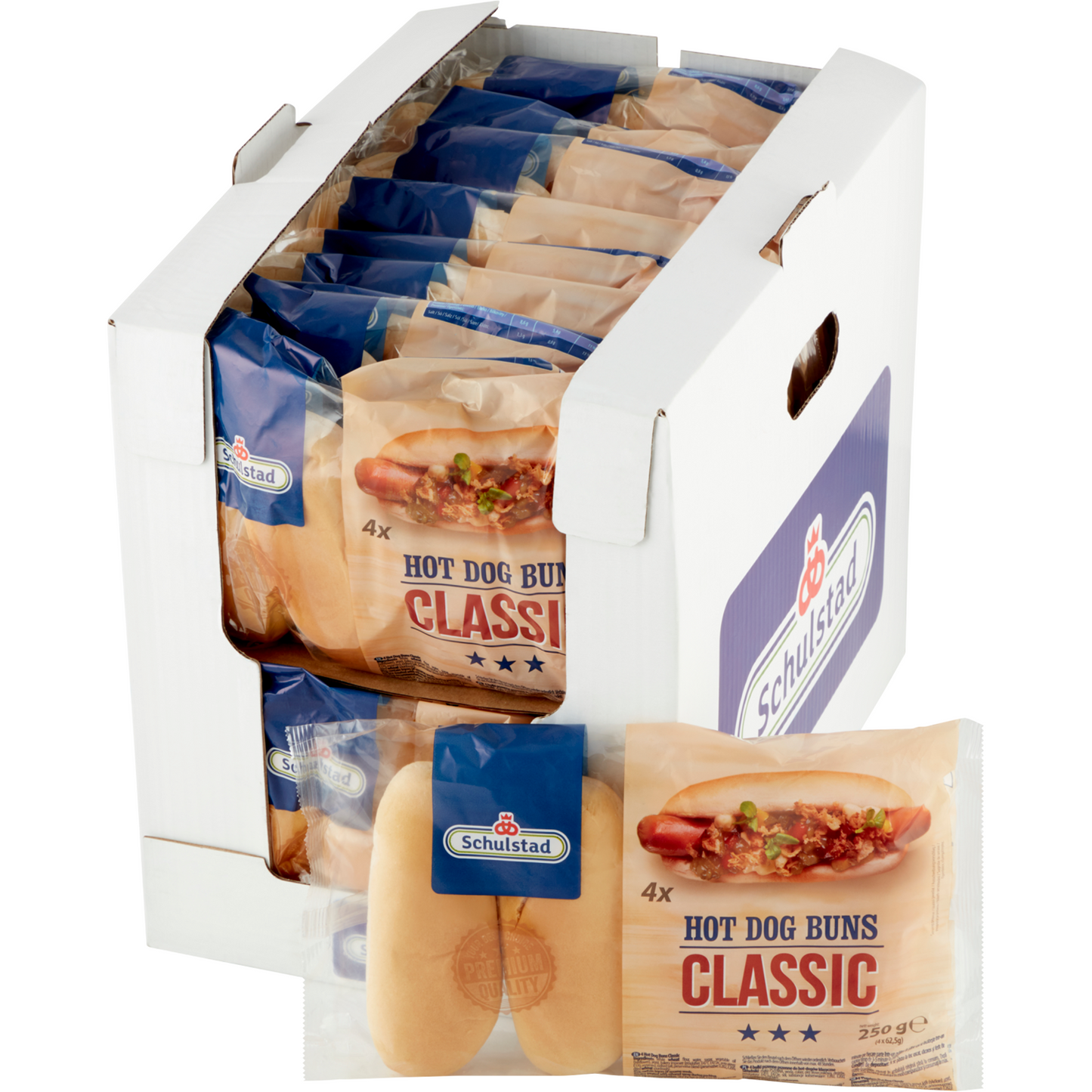 Schulstad Classic hot dog kifli 4 x 62,5 g (250 g)
