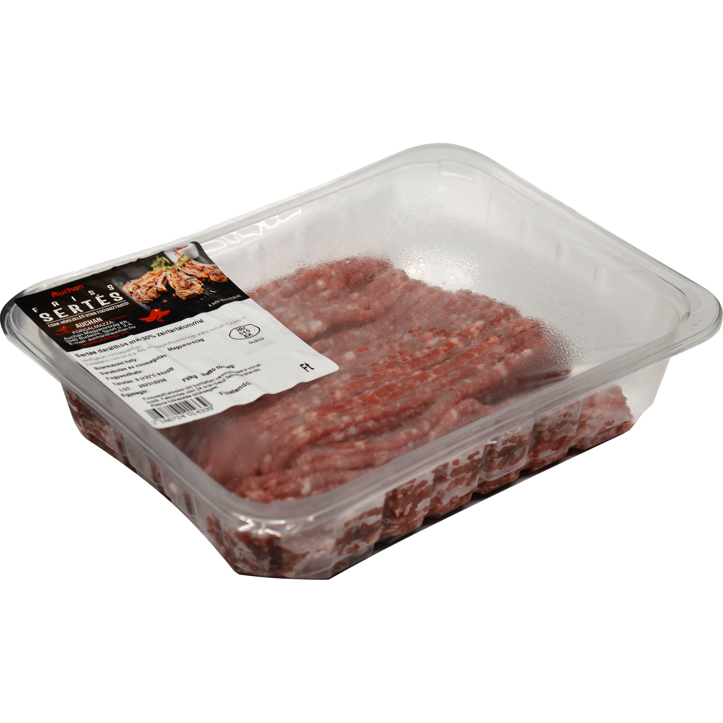 Auchan Kedvenc sertés darált hús maximum 30% zsírtartalommal